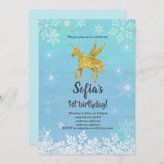 Einhorngeburtstagsfeier Einladung