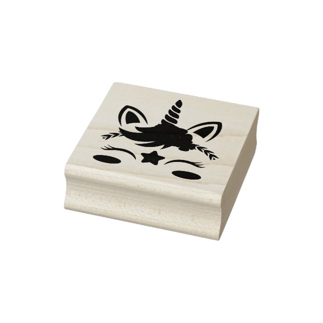 Einhorngesicht Gummistempel (Stempel)