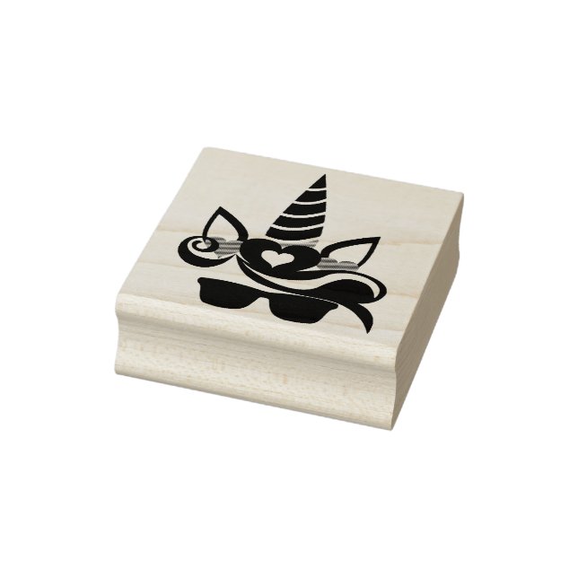 Einhorngesicht Gummistempel (Stempel)