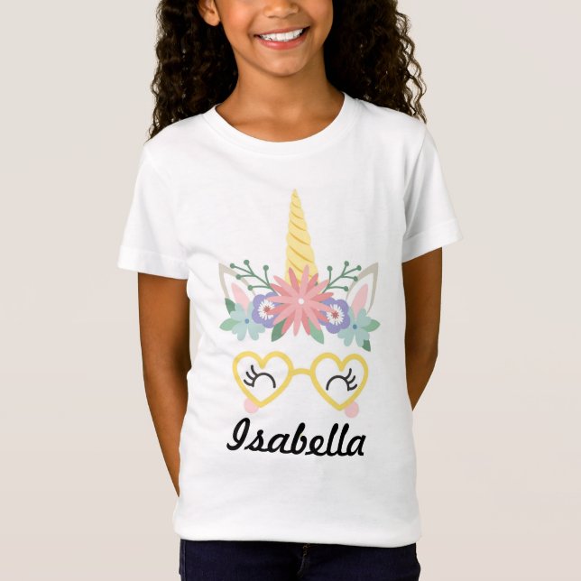 Einhorngesicht T-Shirt (Vorderseite)