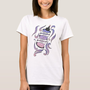 Einhornhaar Pink-Cartoon-Flasche nicht wichtig T-Shirt