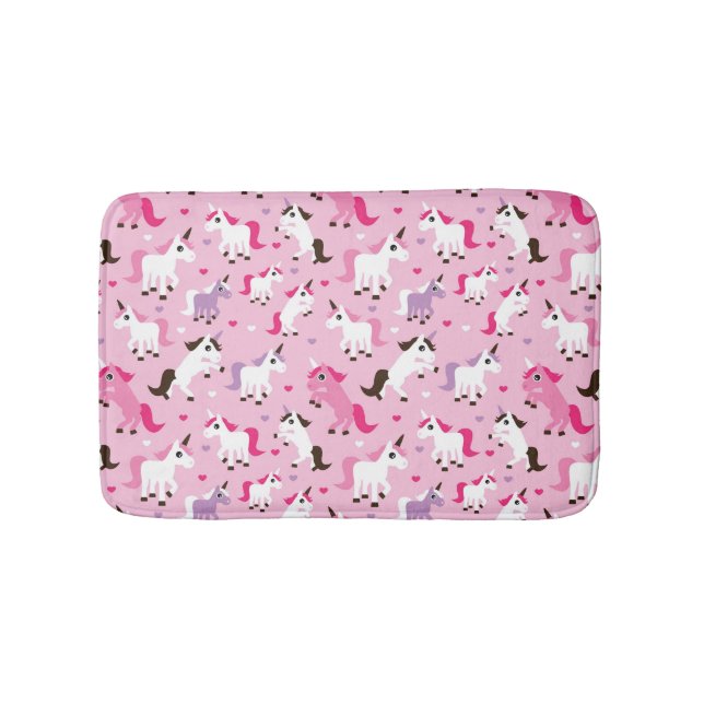 Einhornillustration scherzt Hintergrund Badematte (Vorderseite)