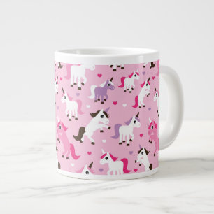 Einhornillustration scherzt Hintergrund Jumbo-Tasse
