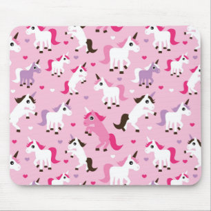 Einhornillustration scherzt Hintergrund Mousepad