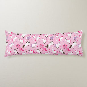 Einhornillustration scherzt Hintergrund Seitenschläferkissen