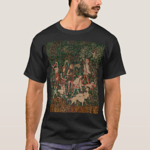 Einhornjagd Mittelalterliche Kunstjagd beginnt T-Shirt