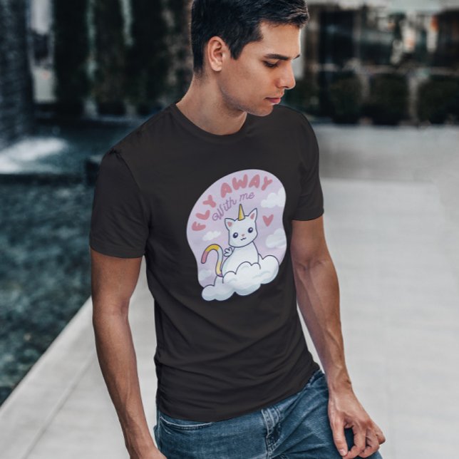 Einhornkatzenkreatur Niedlich T-Shirt (Von Creator hochgeladen)