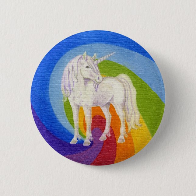 Einhornknopf Button (Vorderseite)