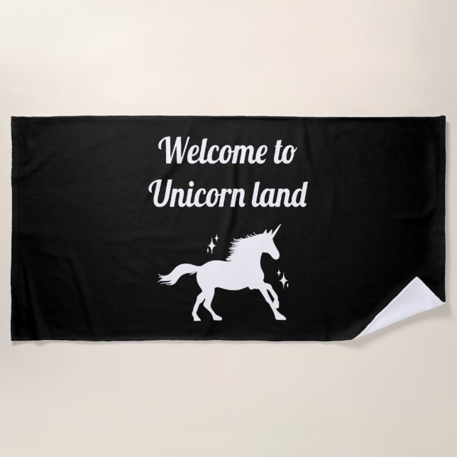 Einhornland Strandtuch (Vorderseite)
