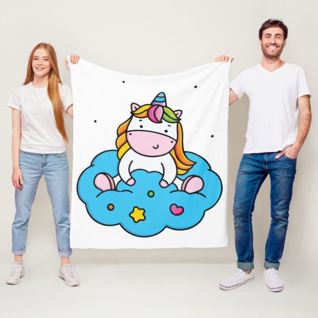 Einhornliebe Fleecedecke (Beispiel)
