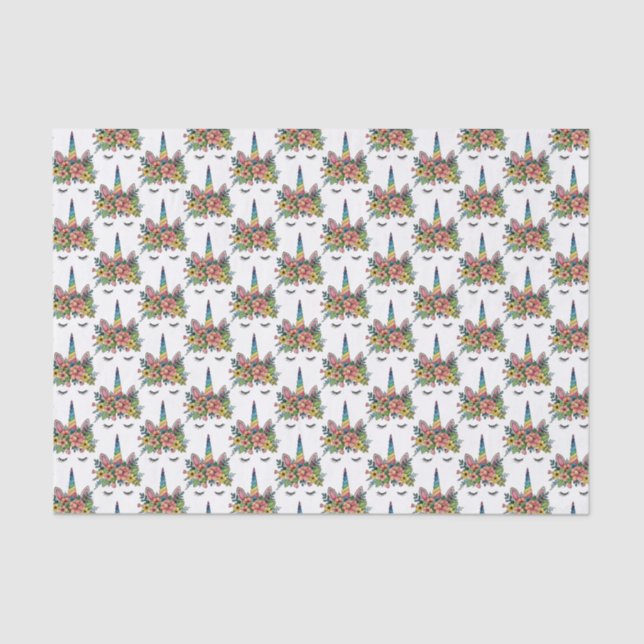 Einhornlinsen mit Regenbogenhaut Seidenpapier (Vorderseite)