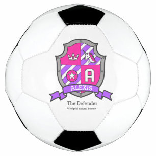 Einhornmädchen Name bedeutet Alexis pink lila Fußball