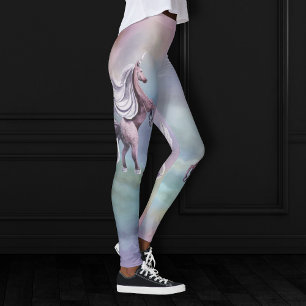 Einhornmagie   Farbenfrohe Pasta Fantasy Wasserfar Leggings