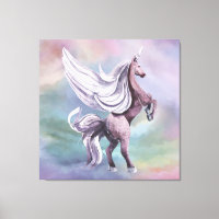 Einhornmagie | Farbenfrohe Pasta Fantasy Wasserfar