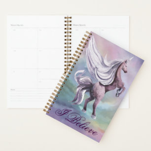 Einhornmagie Farbenfrohe Pasta Fantasy Wasserfar Planer