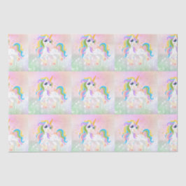 Einhornmagie fliegendes Pferd magische Einhornflie Seidenpapier