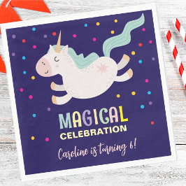 Einhornmagie Geburtstagskinder Serviette