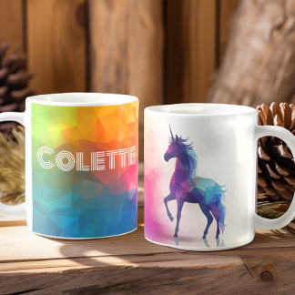 Einhornmagie - Personalisiert Kaffeetasse