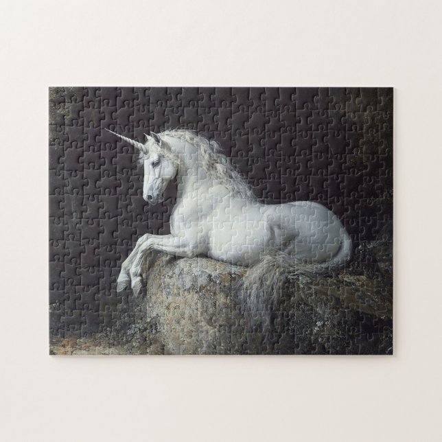 Einhornmalerei im antiken Stil Puzzle (Horizontal)