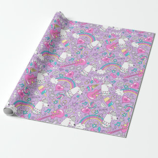 Einhornpapier für Muster Geschenkpapier