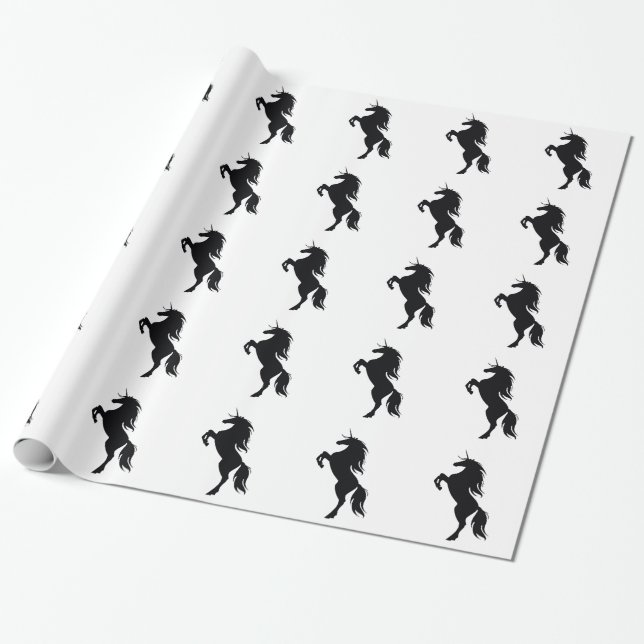 Einhornpapier für Silhouette Geschenkpapier (Ungerollt)