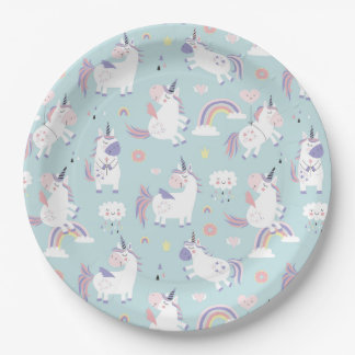 Einhornpapierplatte Pappteller