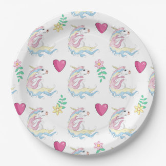 Einhornpapierplatte Pappteller