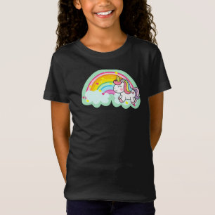 Einhornpferd mit Regenbogen-Cartoon-24964 T-Shirt