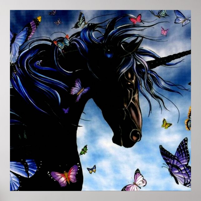 Einhornplakat Poster (Vorne)