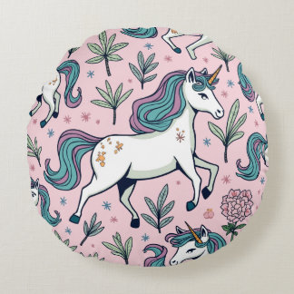 Einhornpolster Rundes Kissen