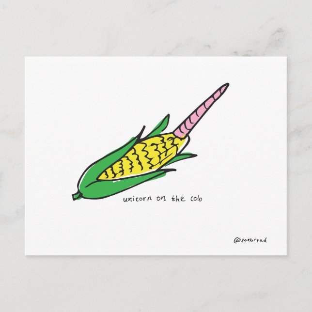 Einhornpostkarte Postkarte (Vorderseite)