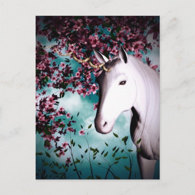 Einhornpostkarte Postkarte (Vorderseite)