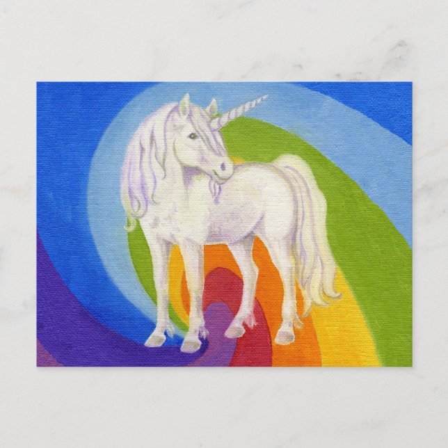 Einhornpostkarte Postkarte (Vorderseite)