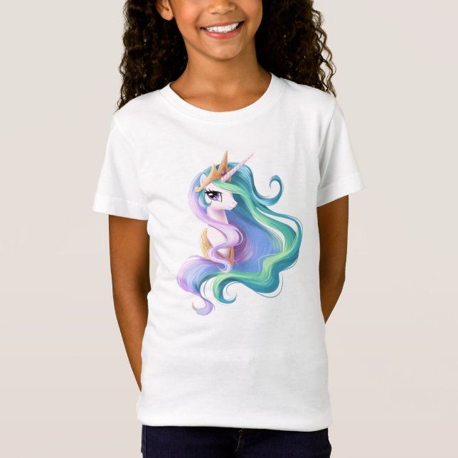 Einhornprinzessin celestia T-Shirt (Vorderseite)