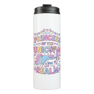 Einhornprinzessin des Einhorn-Reichs Charmantes PO Thermosbecher