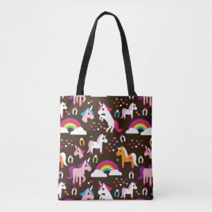 Einhornregenbogen scherzt Hintergrundpferd