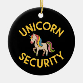 Einhornsicherheit: Behalt der Magic Safe mit einer Keramik Ornament