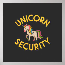 Einhornsicherheit: Behalt der Magic Safe mit einer Poster