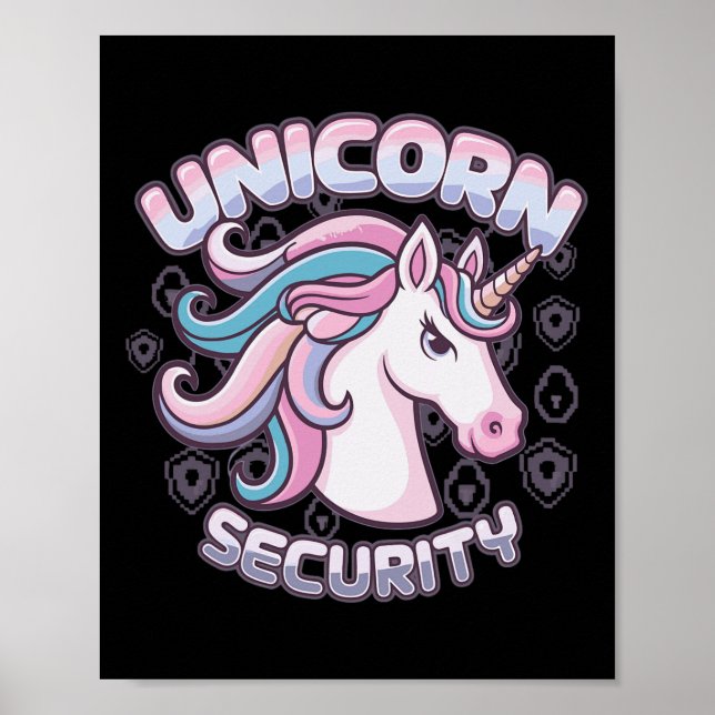 Einhornsicherheit Poster (Vorne)