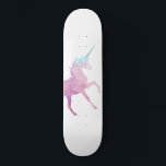 Einhornskateboard mit individueller Kristallstrukt Skateboard<br><div class="desc">Einhorn Skateboard mit individueller Kristallstruktur. Lade deinen eigenen unicorn Hintergrund hoch!</div>