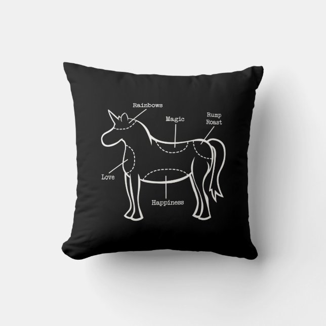 Einhornteile Kissen (Vorderseite)