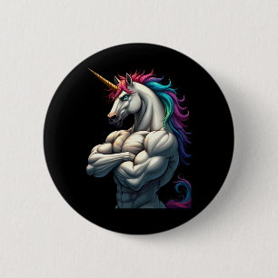 Einhornter Power für ein Einhorn Lover Athlete Bod Button