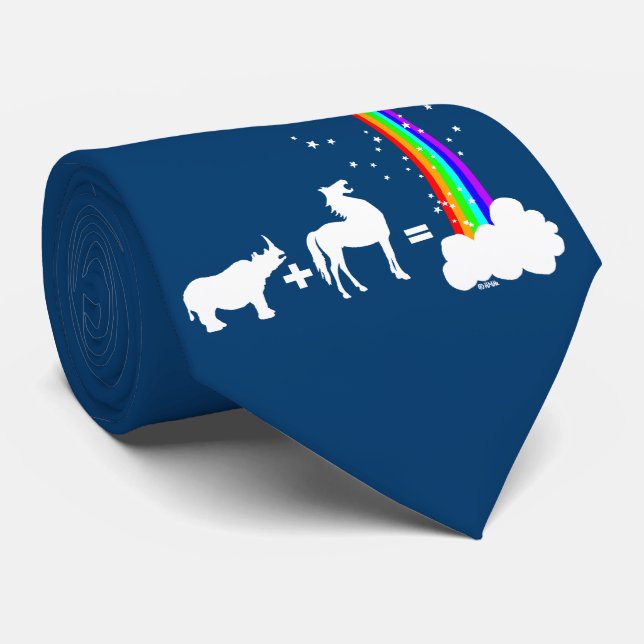 Einhornursprung Krawatte (Gerollt)