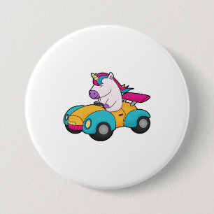 Einhornwagen Button