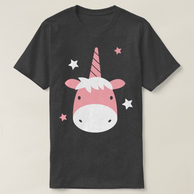 Einhornweiß T-Shirt (Design vorne)