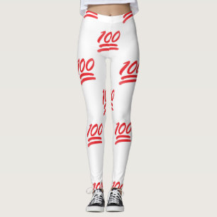 einhundert Emoji-Leggings Leggings