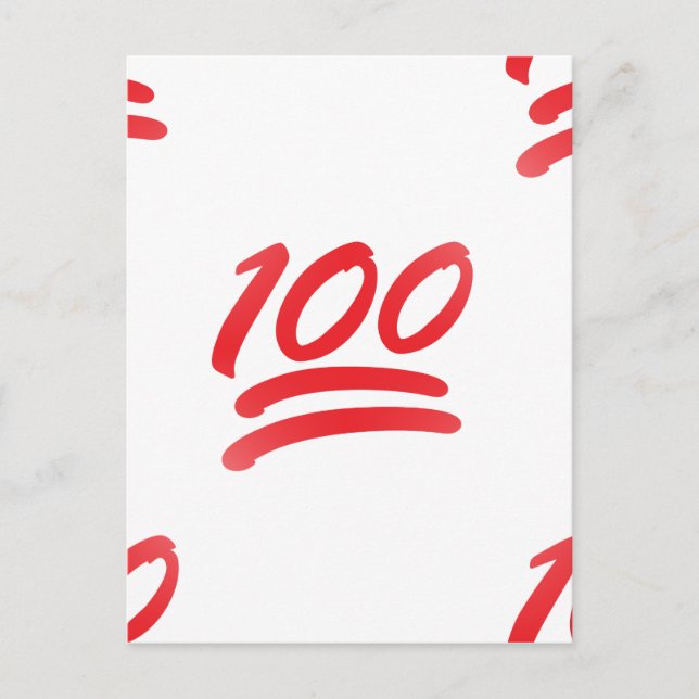 einhundert Emoji Postkarte (Vorderseite)