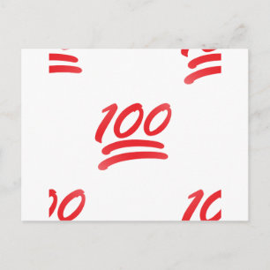 einhundert Emoji Postkarte