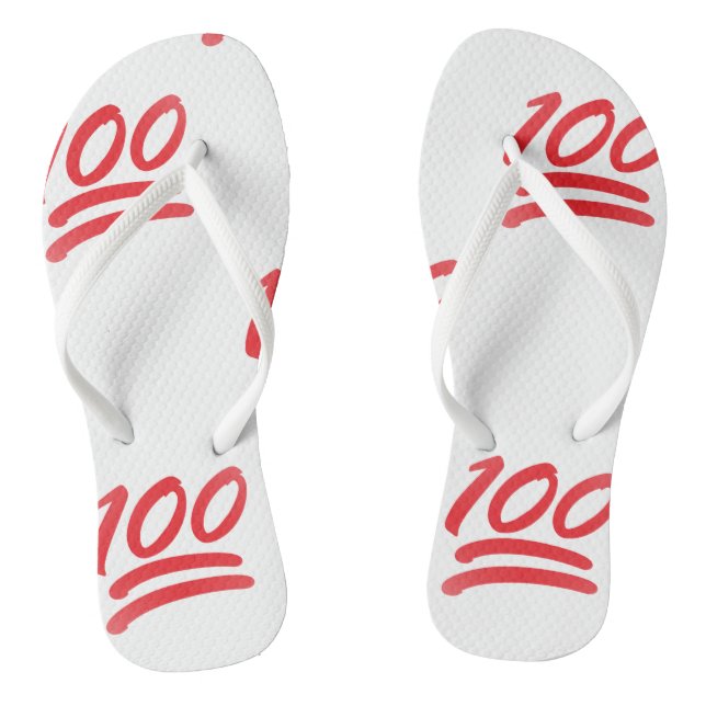 einhundert Emoji Sandalen flackern Schuhe (Fußbett)