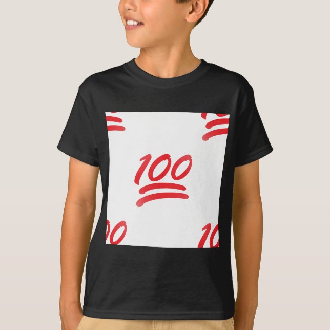 einhundert Emoji T-Shirt (Vorderseite)